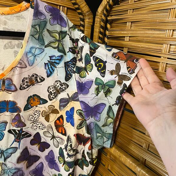 Princess Awesome Butterfly Dress 32-34 100% Cotton Science Pockets plus size - Picture 3 of 8